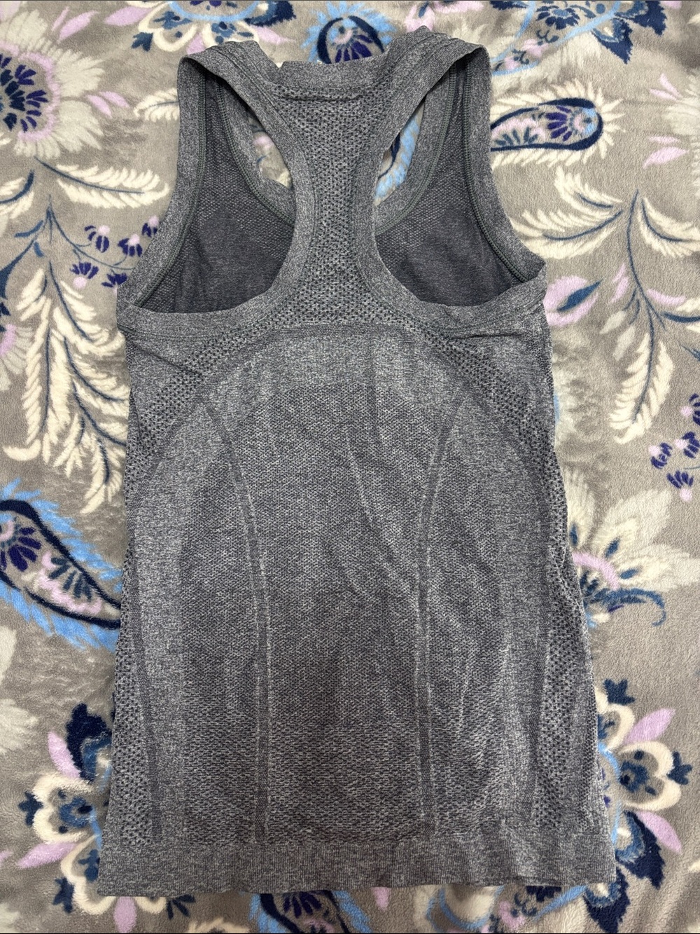 Athleta Gray Racerback Tank - Picture 2 of 3